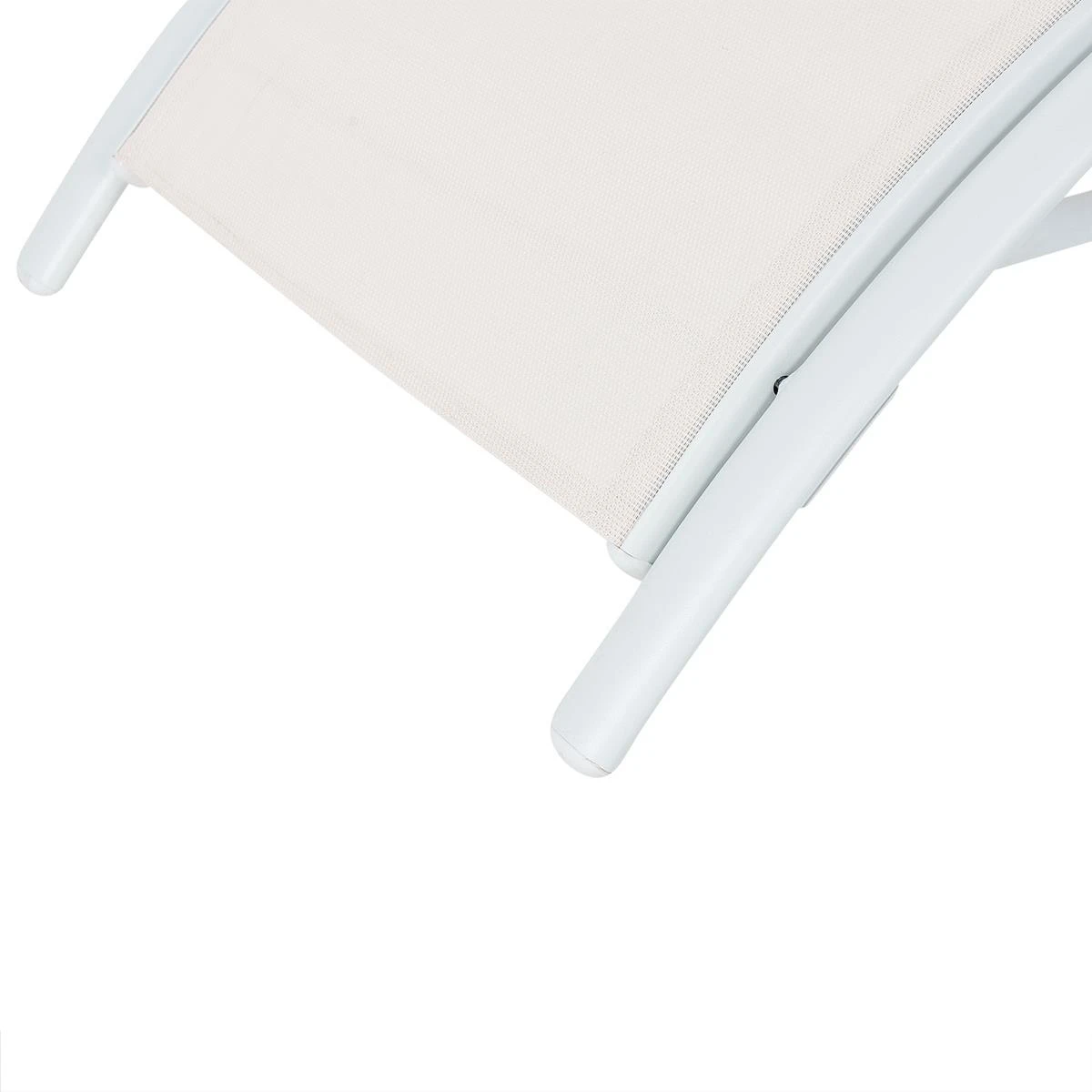 Beliani - GAETA - Zonnenbed - Beige - Staal 10 Beliani - GAETA - Zonnenbed - Beige - Staal - Afbeelding 8