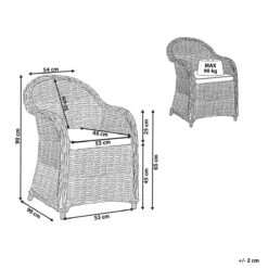 Beliani - SUSUA - Tuinstoel - Natuurlijk - Rotan 18 Beliani - SUSUA - Tuinstoel - Natuurlijk - Rotan -Tuinproducten 9436198