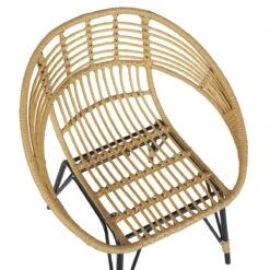 Beliani - PELLARO - Bistroset Voor 2 - Natuurlijk - PE Rotan 15 Beliani - PELLARO - Bistroset Voor 2 - Natuurlijk - PE Rotan -Tuinproducten 9437235