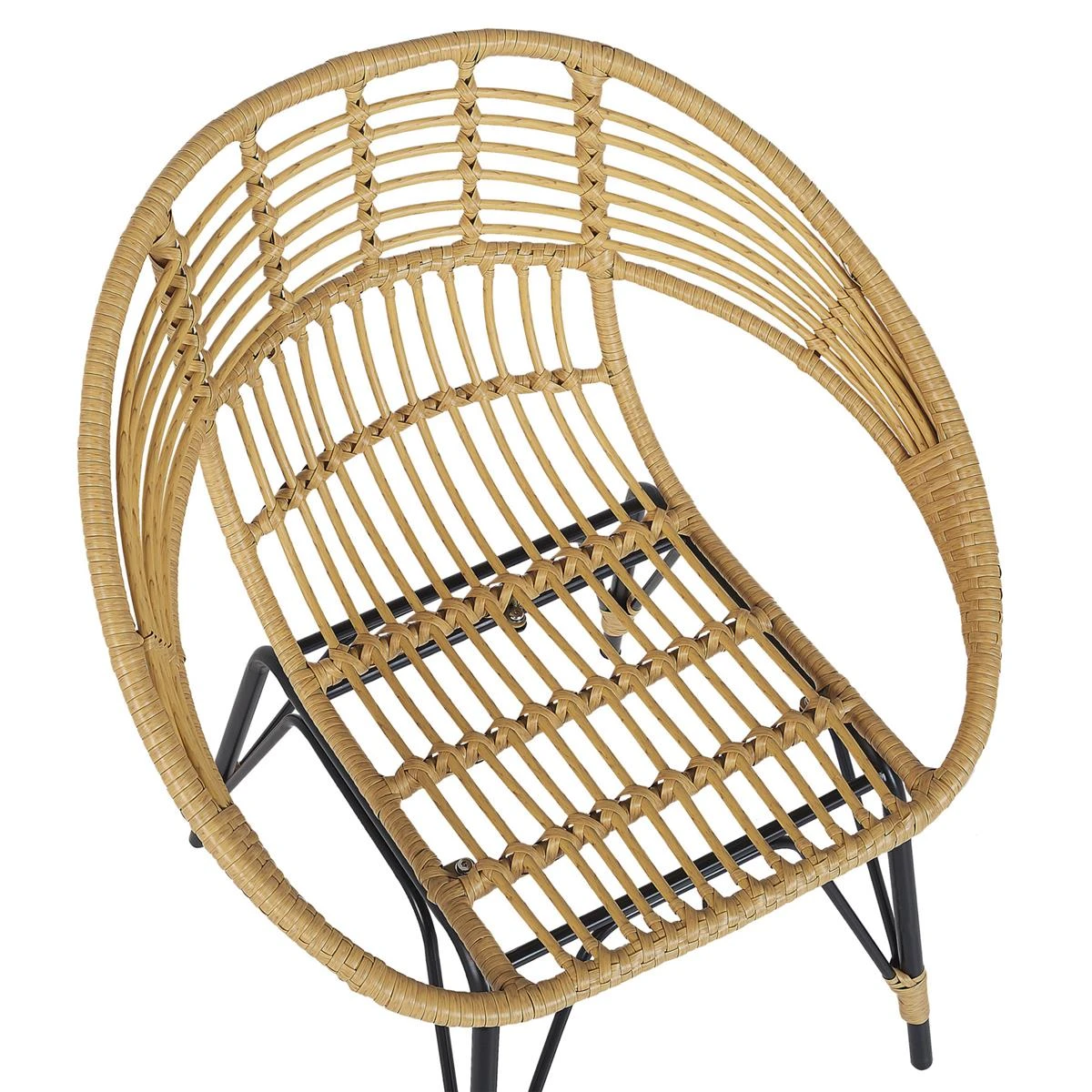 Beliani - PELLARO - Bistroset Voor 2 - Natuurlijk - PE Rotan 5 Beliani - PELLARO - Bistroset Voor 2 - Natuurlijk - PE Rotan - Afbeelding 3