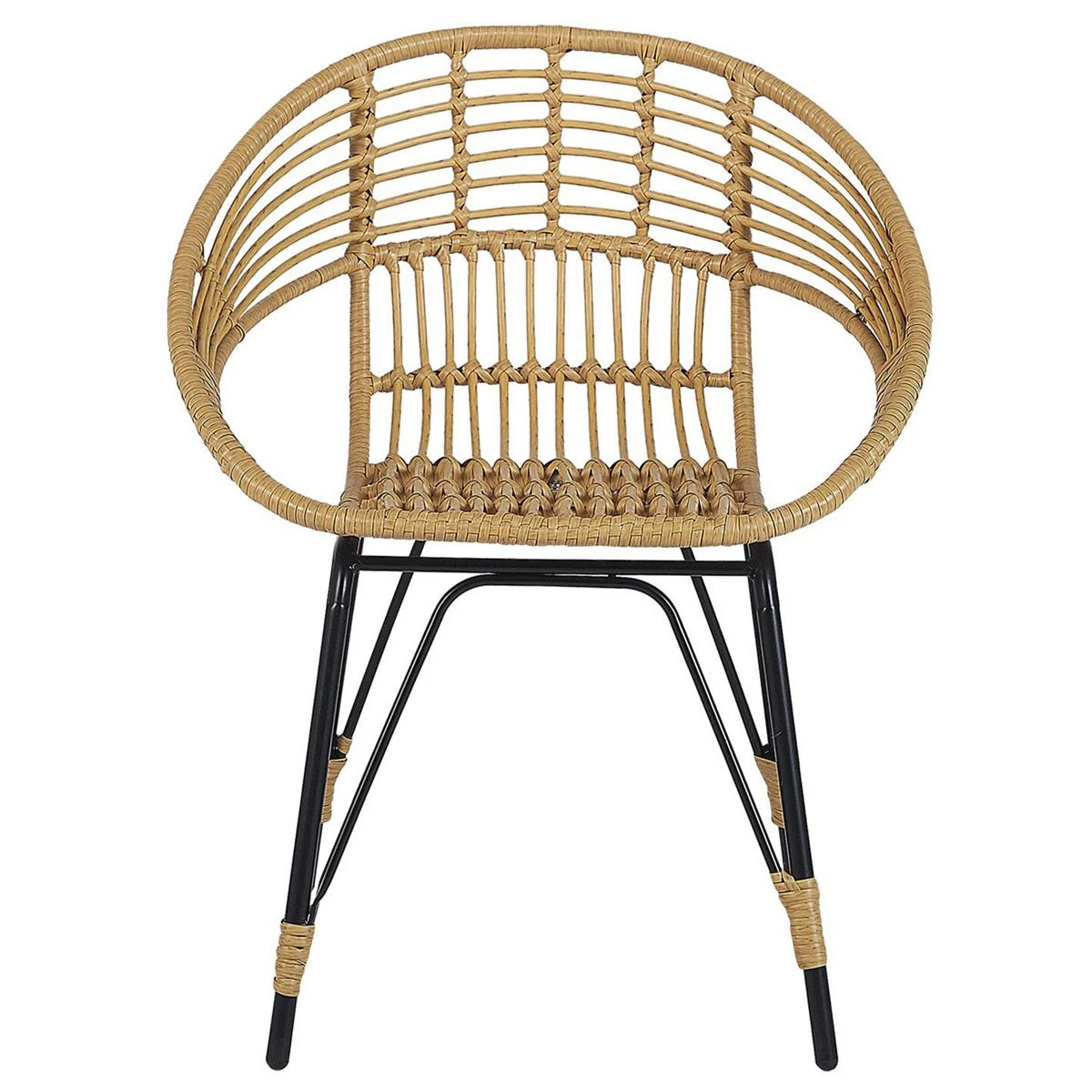 Beliani - PELLARO - Bistroset Voor 2 - Natuurlijk - PE Rotan 10 Beliani - PELLARO - Bistroset Voor 2 - Natuurlijk - PE Rotan - Afbeelding 8