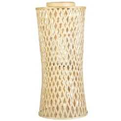 Beliani - MACTAN - Lantaarn - Naturel - 58 Cm - Bamboe -Tuinproducten 9438262