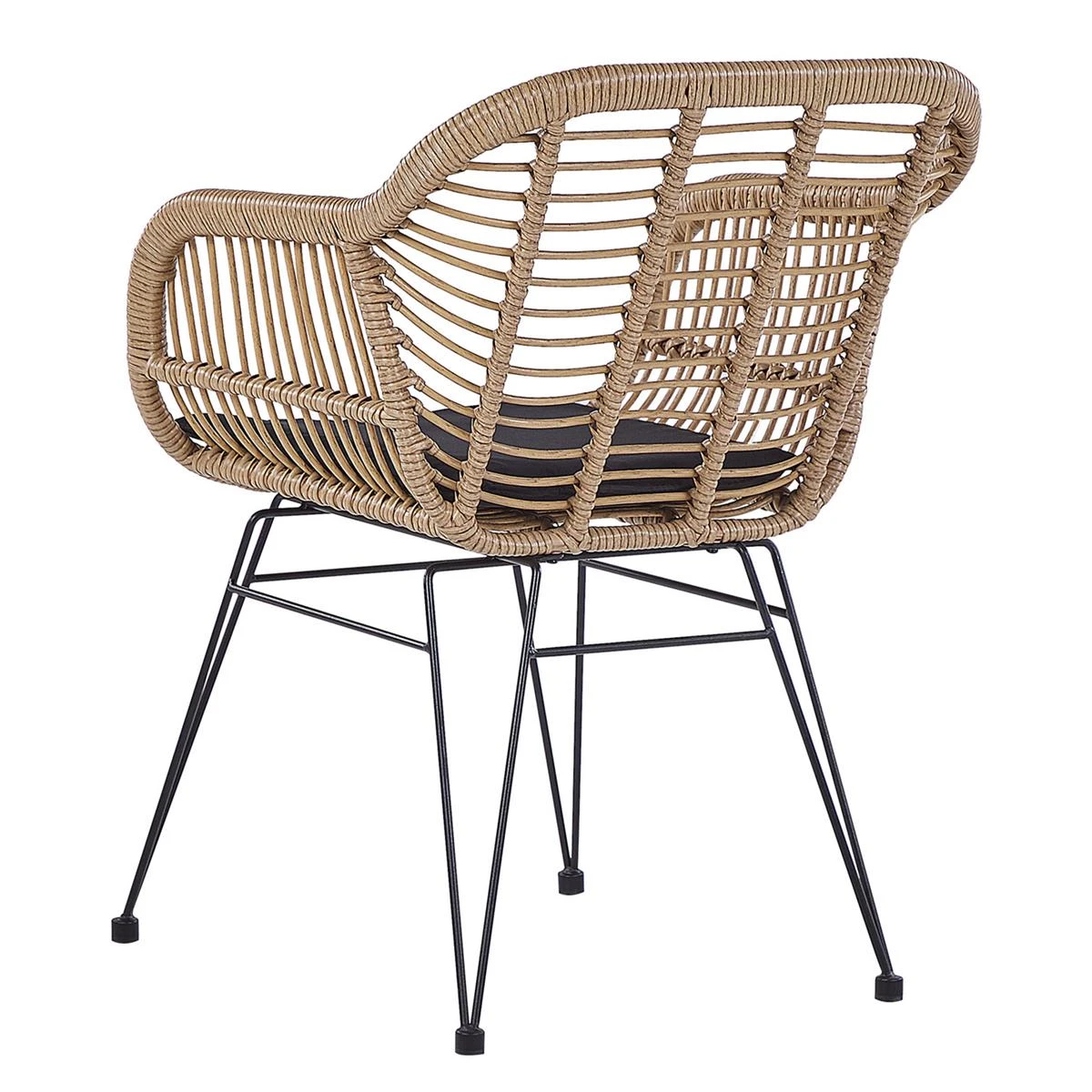 Beliani - TROPEA II - Bistroset Voor 2 - Natuurlijk - PE Rotan 7 Beliani - TROPEA II - Bistroset Voor 2 - Natuurlijk - PE Rotan - Afbeelding 5