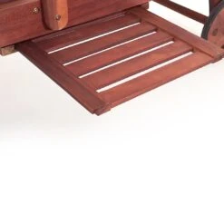 Beliani - MARLBORO | JAVA | TOSCANA - Ligstoel - Donkere Houtkleur -Tuinproducten 9438957