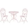 Beliani - ALBINIA - Bistroset Voor 2 - Roze - Metaal 2 Beliani - ALBINIA - Bistroset Voor 2 - Roze - Metaal -Tuinproducten 9439415