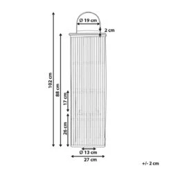 Beliani - BALABAC - Lantaarn - Naturel - 88 Cm - Bamboe -Tuinproducten 9440059