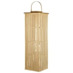 Beliani - BALABAC - Lantaarn - Naturel - 88 Cm - Bamboe -Tuinproducten 9440060