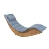 Beliani - BRESCIA - Strandstoel Set Van 2 - Lichte Houtkleur|Blauw 2 Beliani - BRESCIA - Strandstoel Set Van 2 - Lichte Houtkleur|Blauw -Tuinproducten 9440720