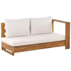 Beliani-MARETTIMO-Loungeset Voor 5-Lichte Houtkleur|Creme-Acaciahout 20 Beliani-MARETTIMO-Loungeset Voor 5-Lichte Houtkleur|Creme-Acaciahout -Tuinproducten 9441054