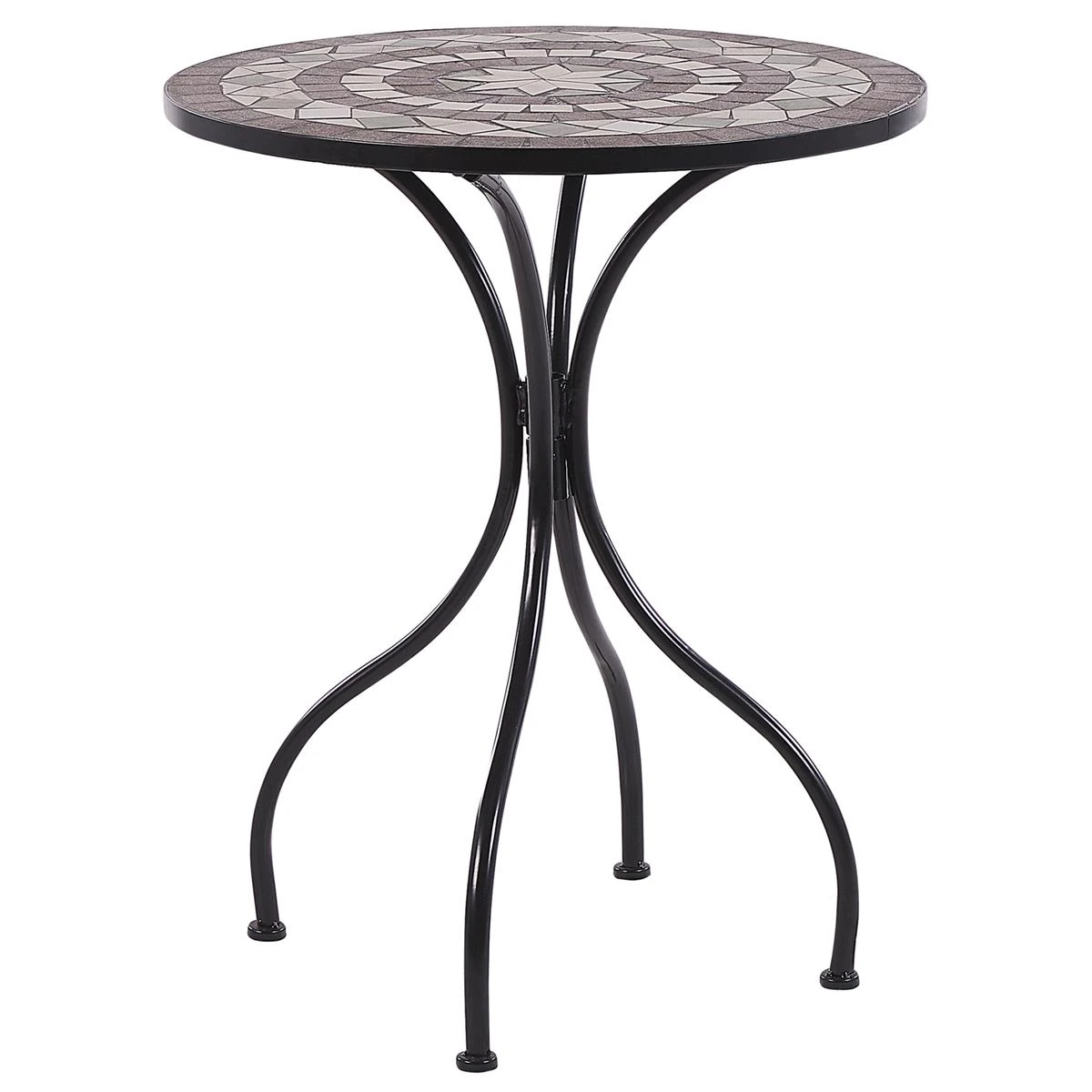 Beliani - CARIATI - Bistroset Voor 2 - Zwart - IJzer 11 Beliani - CARIATI - Bistroset Voor 2 - Zwart - IJzer - Afbeelding 9