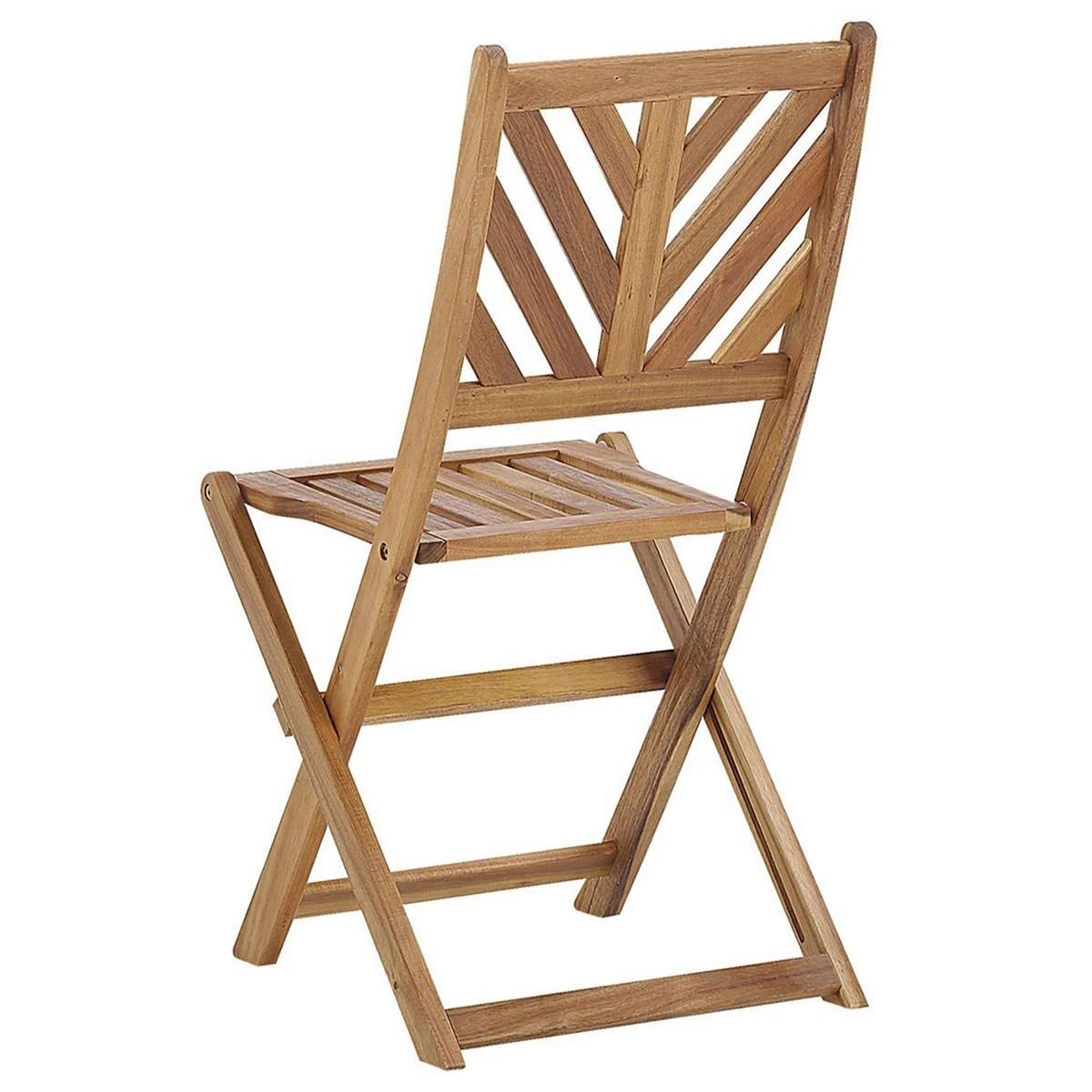 Beliani - TERNI - Bistroset Voor 2 - Lichte Houtkleur - Acaciahout 6 Beliani - TERNI - Bistroset Voor 2 - Lichte Houtkleur - Acaciahout - Afbeelding 4