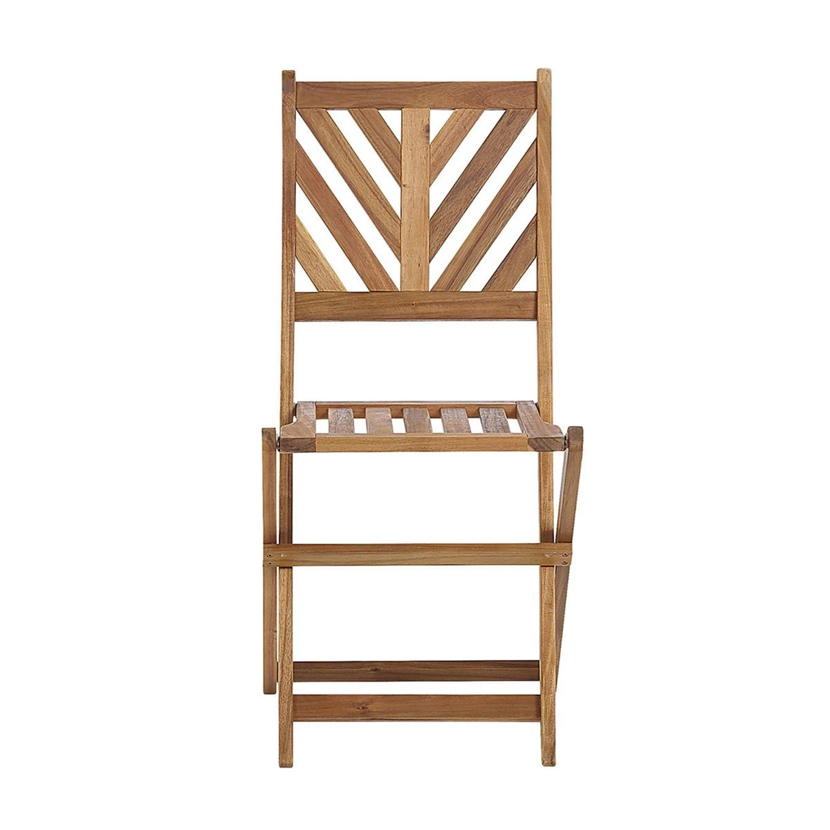 Beliani - TERNI - Bistroset Voor 2 - Lichte Houtkleur - Acaciahout 7 Beliani - TERNI - Bistroset Voor 2 - Lichte Houtkleur - Acaciahout - Afbeelding 5