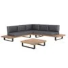Beliani-MYKONOS-Loungeset Voor 5-Grijs-FSC® Gecertificeerd Acaciahout -Tuinproducten 9443637