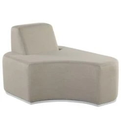 Beliani - FABRO - Loungeset Voor 4 - Grijs - Polyester -Tuinproducten 9444069