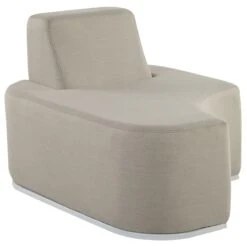 Beliani - FABRO - Loungeset Voor 4 - Grijs - Polyester -Tuinproducten 9444083