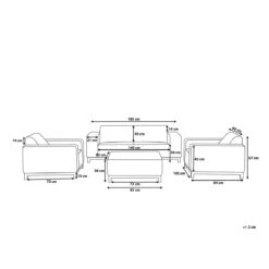 Beliani - ROVIGO - Loungeset Voor 5 - Grijs - Polyester 25 Beliani - ROVIGO - Loungeset Voor 5 - Grijs - Polyester -Tuinproducten 9444366