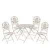 Beliani - BIVIO - Tuinset Voor 4 - Wit - IJzer