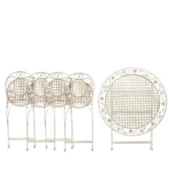 Beliani - BIVIO - Tuinset Voor 4 - Wit - IJzer 16 Beliani - BIVIO - Tuinset Voor 4 - Wit - IJzer -Tuinproducten 9444877