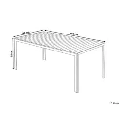 Beliani - NARDO - Tuinset Voor 6 - Wit - Kunsthout 23 Beliani - NARDO - Tuinset Voor 6 - Wit - Kunsthout -Tuinproducten 9445521