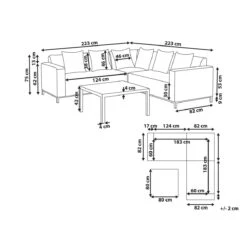 Beliani - BELIZE - Loungeset Voor 5 - Beige - Polyester 21 Beliani - BELIZE - Loungeset Voor 5 - Beige - Polyester -Tuinproducten 9445546