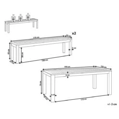 Beliani-MONSANO -Tuinset Voor 6-Lichte Houtkleur-Eucalyptushout 24 Beliani-MONSANO -Tuinset Voor 6-Lichte Houtkleur-Eucalyptushout -Tuinproducten 9445685