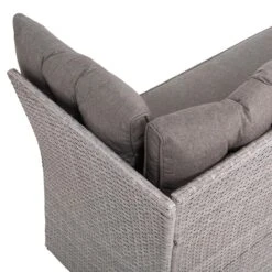 Beliani - VITERBO - Loungeset Voor 8 - Grijs - PE Rotan -Tuinproducten 9446103