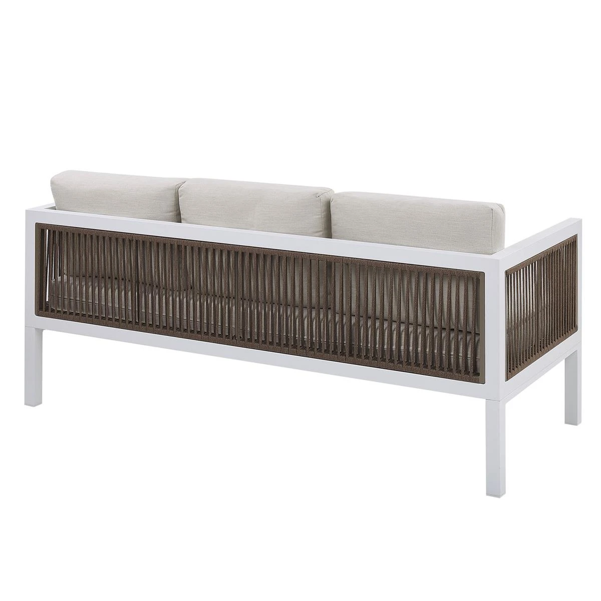 Beliani - BORELLO - Loungeset Voor 5 - Wit - Aluminium 10 Beliani - BORELLO - Loungeset Voor 5 - Wit - Aluminium - Afbeelding 8
