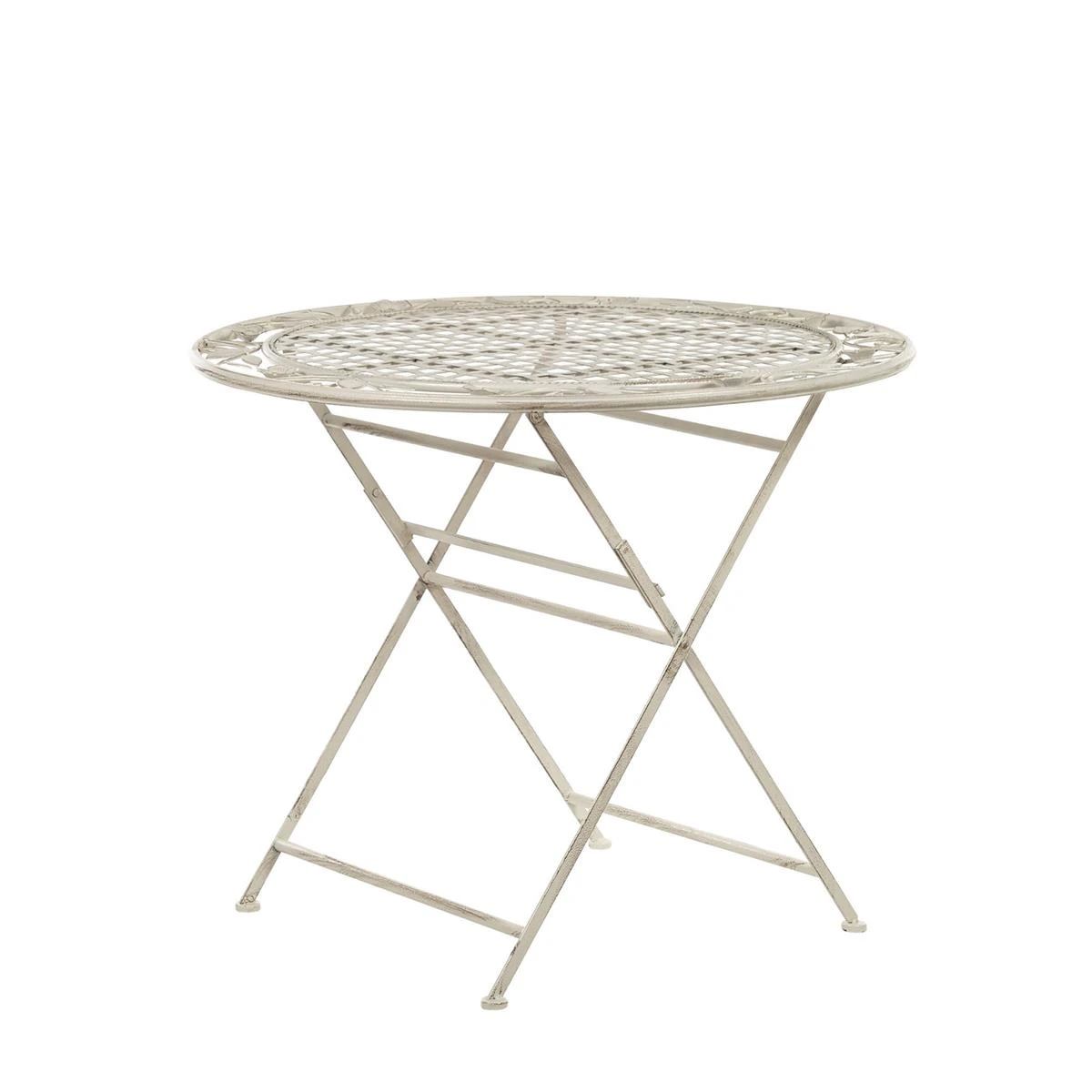 Beliani - BIVIO - Tuinset Voor 4 - Wit - IJzer 9 Beliani - BIVIO - Tuinset Voor 4 - Wit - IJzer - Afbeelding 7