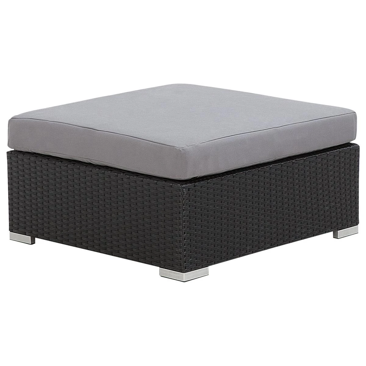 Beliani - SANO - Loungeset Voor 4 - Zwart - PE Rotan 8 Beliani - SANO - Loungeset Voor 4 - Zwart - PE Rotan - Afbeelding 6