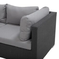 Beliani - SANO - Loungeset Voor 4 - Zwart - PE Rotan 19 Beliani - SANO - Loungeset Voor 4 - Zwart - PE Rotan -Tuinproducten 9447083