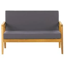 Beliani - PALLANO - Loungeset - Lichte Houtkleur - Acaciahout 15 Beliani - PALLANO - Loungeset - Lichte Houtkleur - Acaciahout -Tuinproducten 9447316