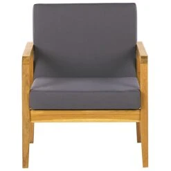 Beliani - PALLANO - Loungeset - Lichte Houtkleur - Acaciahout 18 Beliani - PALLANO - Loungeset - Lichte Houtkleur - Acaciahout -Tuinproducten 9447323