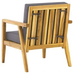 Beliani - PALLANO - Loungeset - Lichte Houtkleur - Acaciahout 20 Beliani - PALLANO - Loungeset - Lichte Houtkleur - Acaciahout -Tuinproducten 9447328