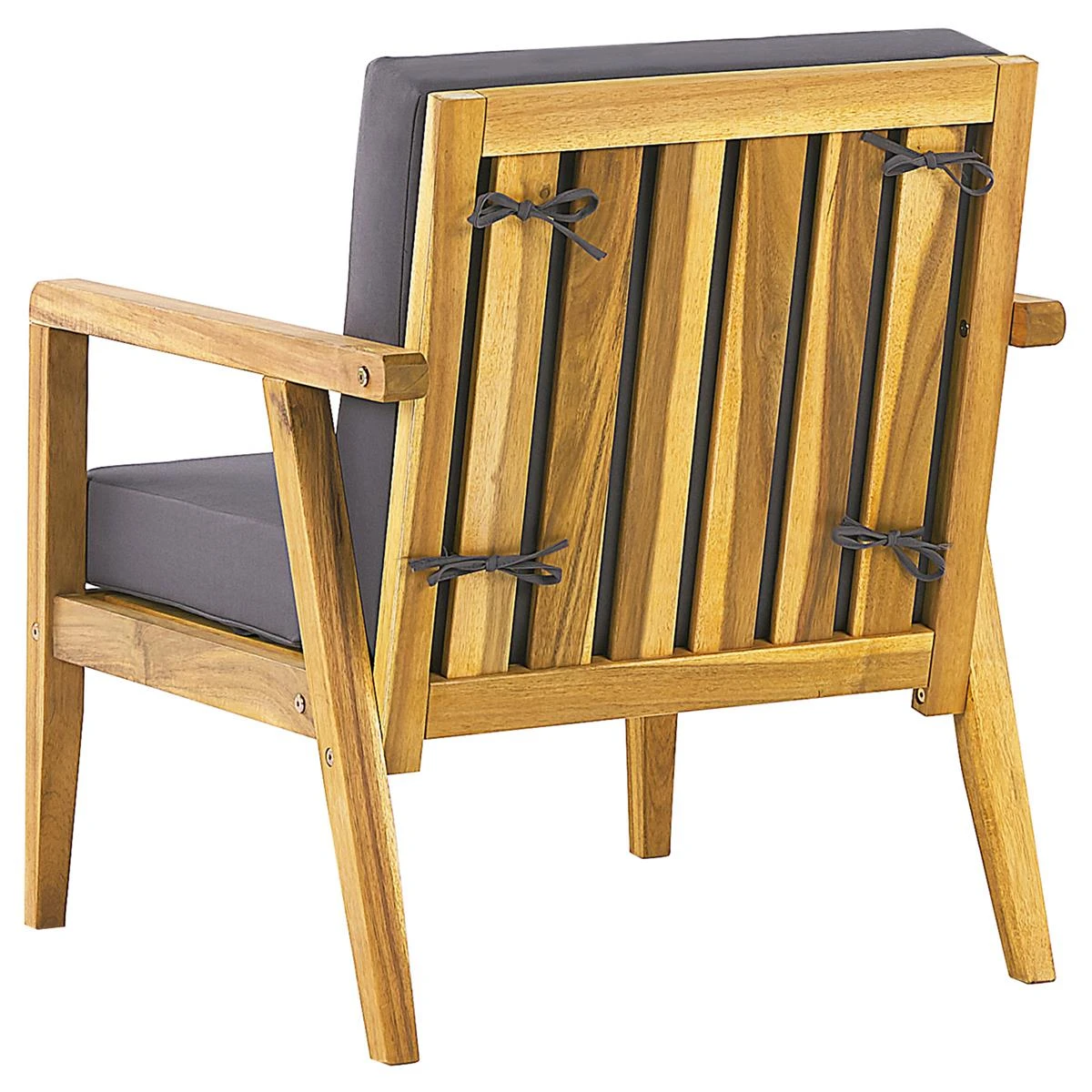 Beliani - PALLANO - Loungeset - Lichte Houtkleur - Acaciahout 10 Beliani - PALLANO - Loungeset - Lichte Houtkleur - Acaciahout - Afbeelding 8