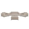 Beliani - ROVIGO - Loungeset Voor 5 - Beige|Zwart - Polyester 2 Beliani - ROVIGO - Loungeset Voor 5 - Beige|Zwart - Polyester -Tuinproducten 9447336