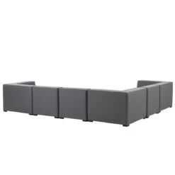 Beliani - AREZZO - Loungeset Voor 7 Rechtszijdig - Grijs - Polyester 17 Beliani - AREZZO - Loungeset Voor 7 Rechtszijdig - Grijs - Polyester -Tuinproducten 9447673