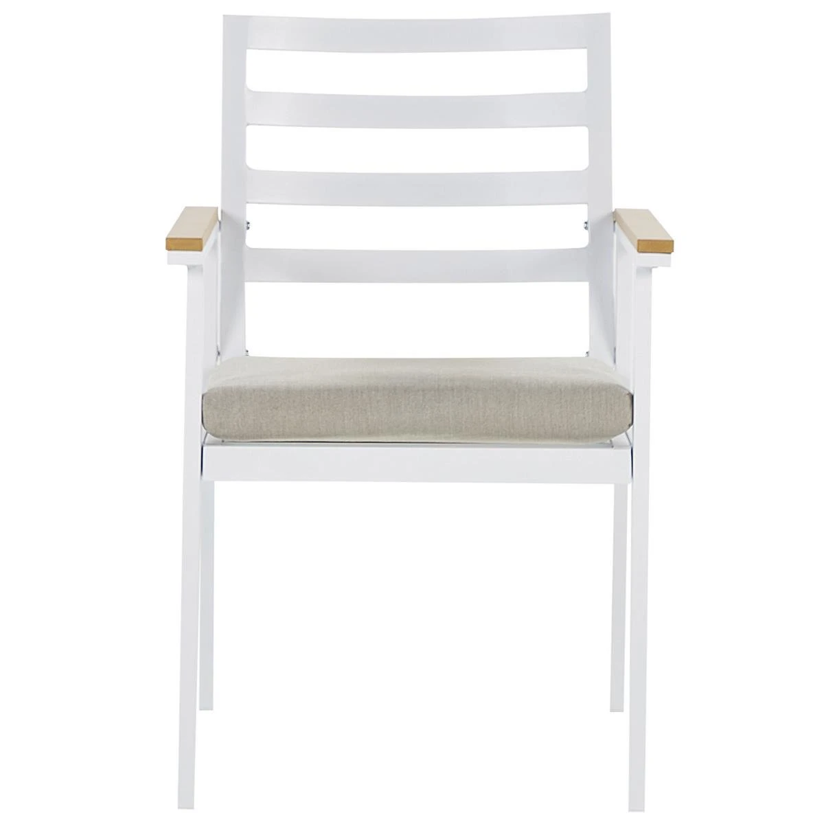 Beliani - CAVOLI - Tuinset Voor 4 - Wit|Beige - Aluminium 5 Beliani - CAVOLI - Tuinset Voor 4 - Wit|Beige - Aluminium - Afbeelding 3