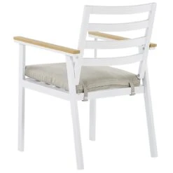 Beliani - CAVOLI - Tuinset Voor 4 - Wit|Beige - Aluminium 18 Beliani - CAVOLI - Tuinset Voor 4 - Wit|Beige - Aluminium -Tuinproducten 9448563