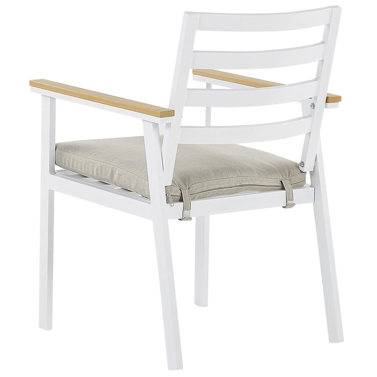 Beliani - CAVOLI - Tuinset Voor 4 - Wit|Beige - Aluminium 8 Beliani - CAVOLI - Tuinset Voor 4 - Wit|Beige - Aluminium - Afbeelding 6