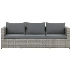 Beliani - SABBIA - Loungeset 5-zits Hoek Rechts - Grijs - PE Rotan -Tuinproducten 9448566