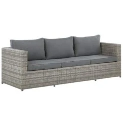 Beliani - SABBIA - Loungeset 5-zits Hoek Rechts - Grijs - PE Rotan -Tuinproducten 9448569