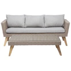 Beliani - VITTORIA - Loungeset Voor 5 - Natuurlijk - PE Rotan 16 Beliani - VITTORIA - Loungeset Voor 5 - Natuurlijk - PE Rotan -Tuinproducten 9448952