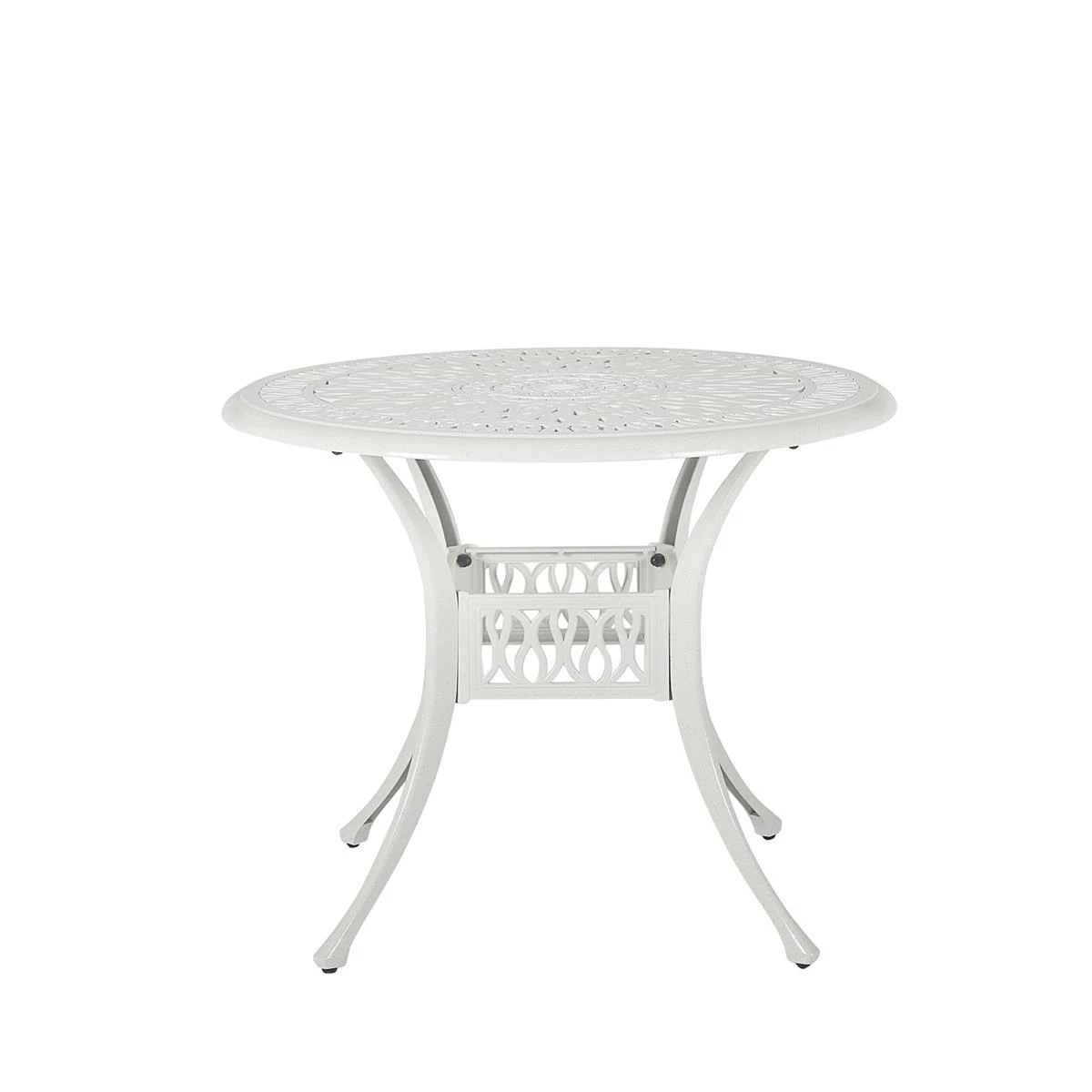 Beliani - ANCONA - Tuinset Voor 4 - Wit - Aluminium 5 Beliani - ANCONA - Tuinset Voor 4 - Wit - Aluminium - Afbeelding 3