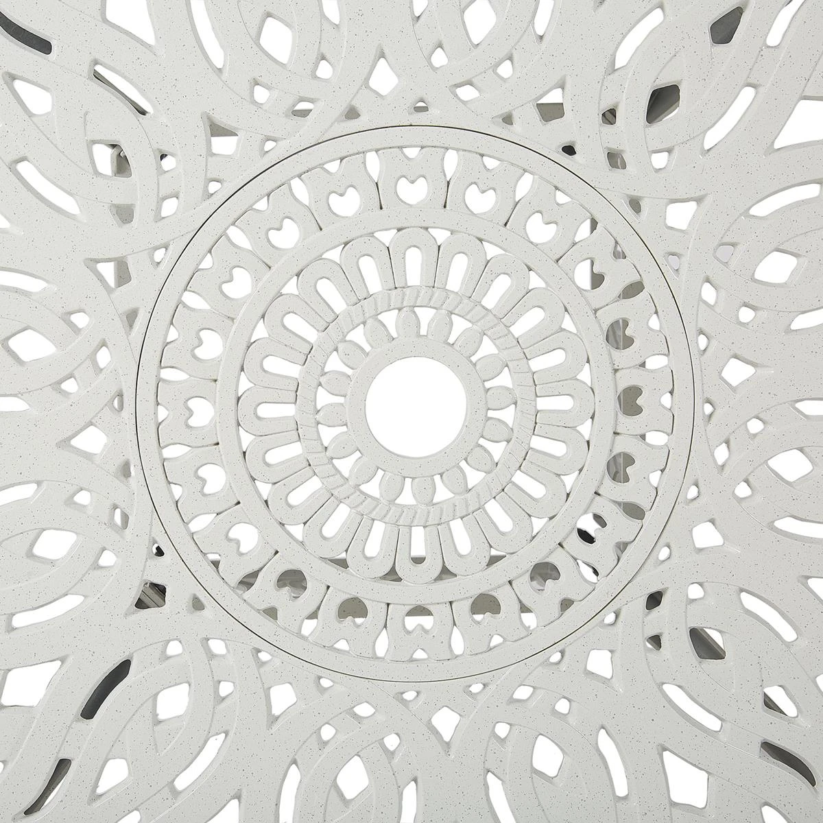 Beliani - ANCONA - Tuinset Voor 4 - Wit - Aluminium 7 Beliani - ANCONA - Tuinset Voor 4 - Wit - Aluminium - Afbeelding 5