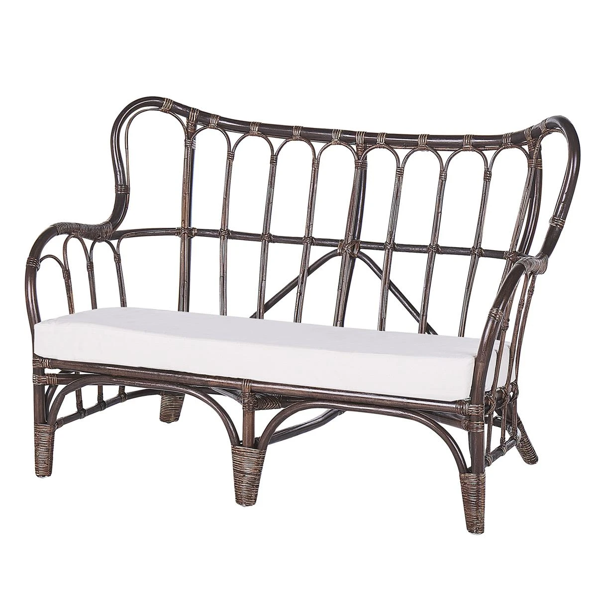 Beliani - BRINDISI - Loungeset Voor 4 - Bruin - Rotan 6 Beliani - BRINDISI - Loungeset Voor 4 - Bruin - Rotan - Afbeelding 4