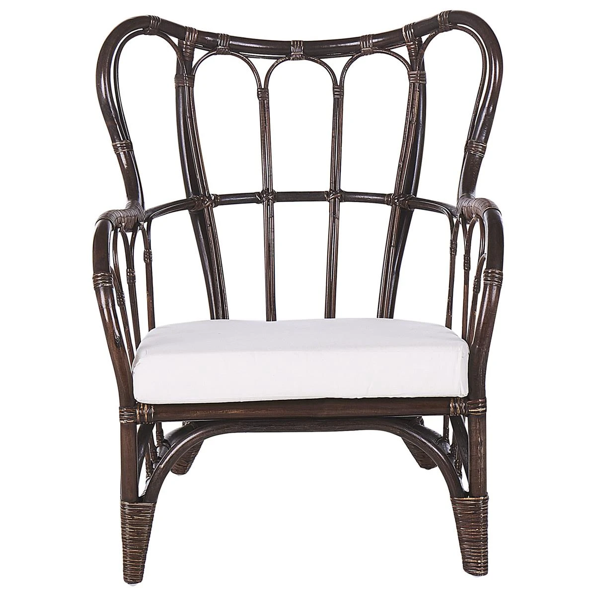 Beliani - BRINDISI - Loungeset Voor 4 - Bruin - Rotan 9 Beliani - BRINDISI - Loungeset Voor 4 - Bruin - Rotan - Afbeelding 7