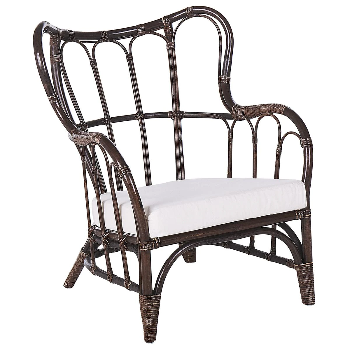 Beliani - BRINDISI - Loungeset Voor 4 - Bruin - Rotan 10 Beliani - BRINDISI - Loungeset Voor 4 - Bruin - Rotan - Afbeelding 8