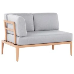 Beliani - RIMA III - Loungeset Voor 6 - Grijs - Polyester -Tuinproducten 9449660