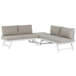 Beliani - COCCORINO - Loungeset Voor 5 - Grijs - Aluminium 18 Beliani - COCCORINO - Loungeset Voor 5 - Grijs - Aluminium -Tuinproducten 9449777