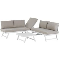 Beliani - COCCORINO - Loungeset Voor 5 - Grijs - Aluminium 19 Beliani - COCCORINO - Loungeset Voor 5 - Grijs - Aluminium -Tuinproducten 9449779